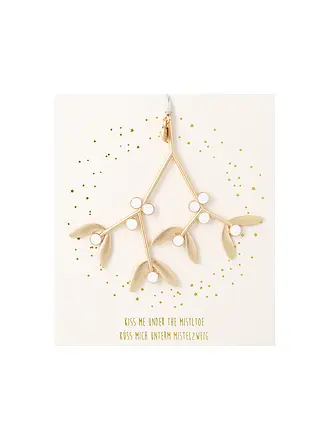 RAEDER | Weihnachtsornament Mistelzweig Küss mich | 